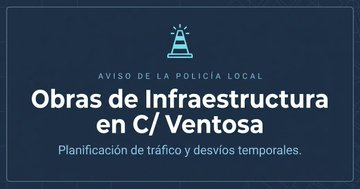 Modificación del tráfico en la zona sur de Burgos por obras en la calzada de la calle La Ventosa 