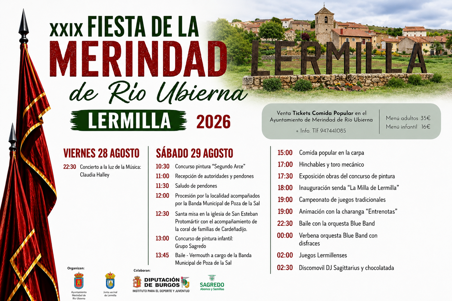 Lermilla acogerá el 29 de agosto la XXIX Fiesta de la Merindad de Río Ubierna con tradición, música y actividades para todos los públicos