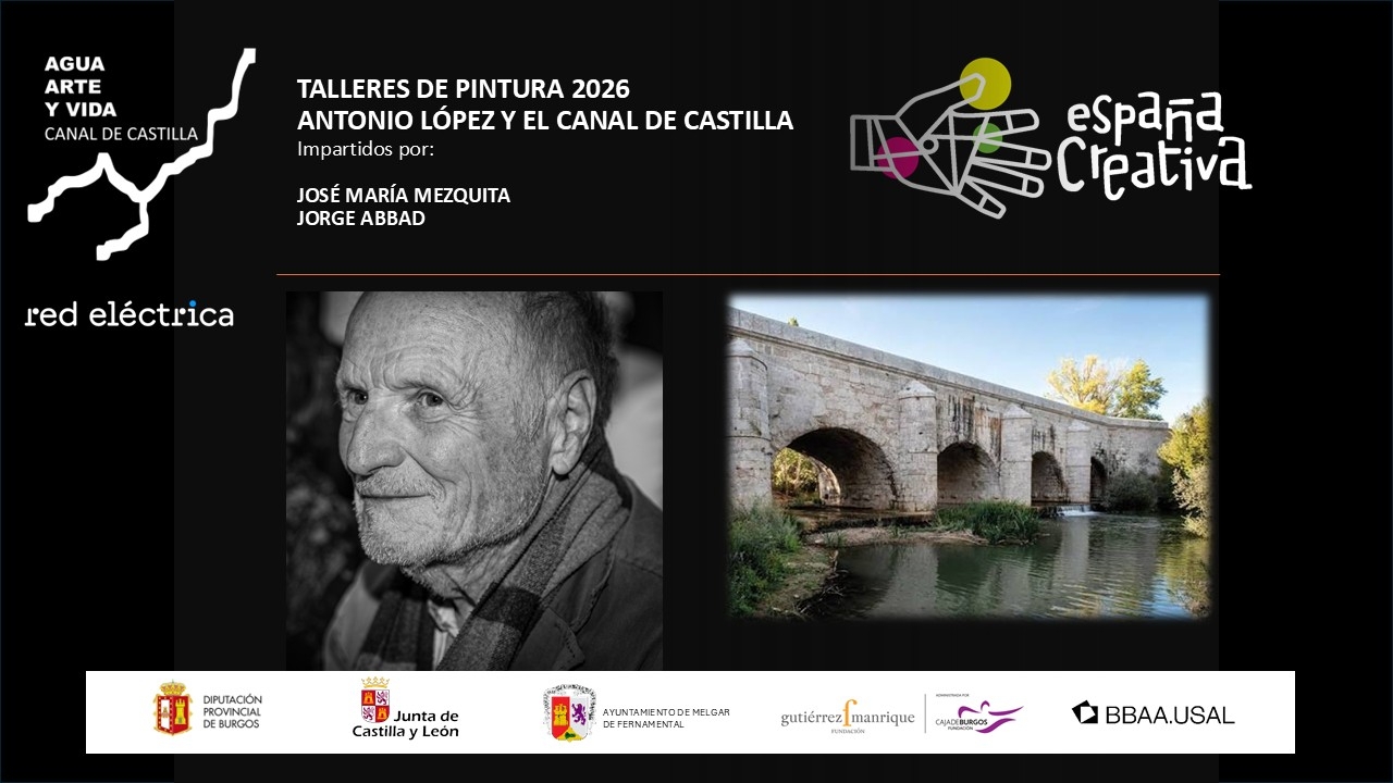 Melgar de Fernamental acogerá la última edición de los talleres de pintura Antonio López y el Canal de Castilla