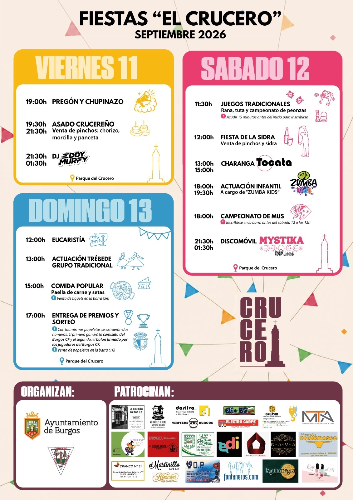 El Crucero se prepara para sus fiestas con Esther San Miguel como pregonera y tres días de actividades