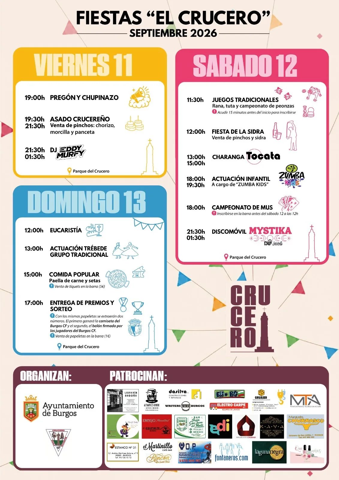El Crucero se prepara para sus fiestas con Esther San Miguel como pregonera y tres días de actividades