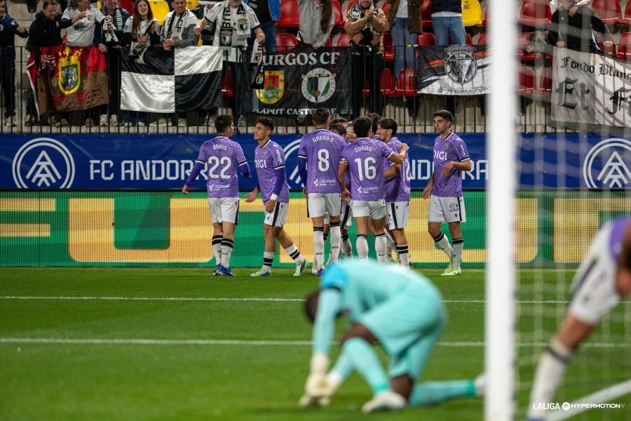 2-3 | El Burgos CF logra una victoria de resistencia en Andorra