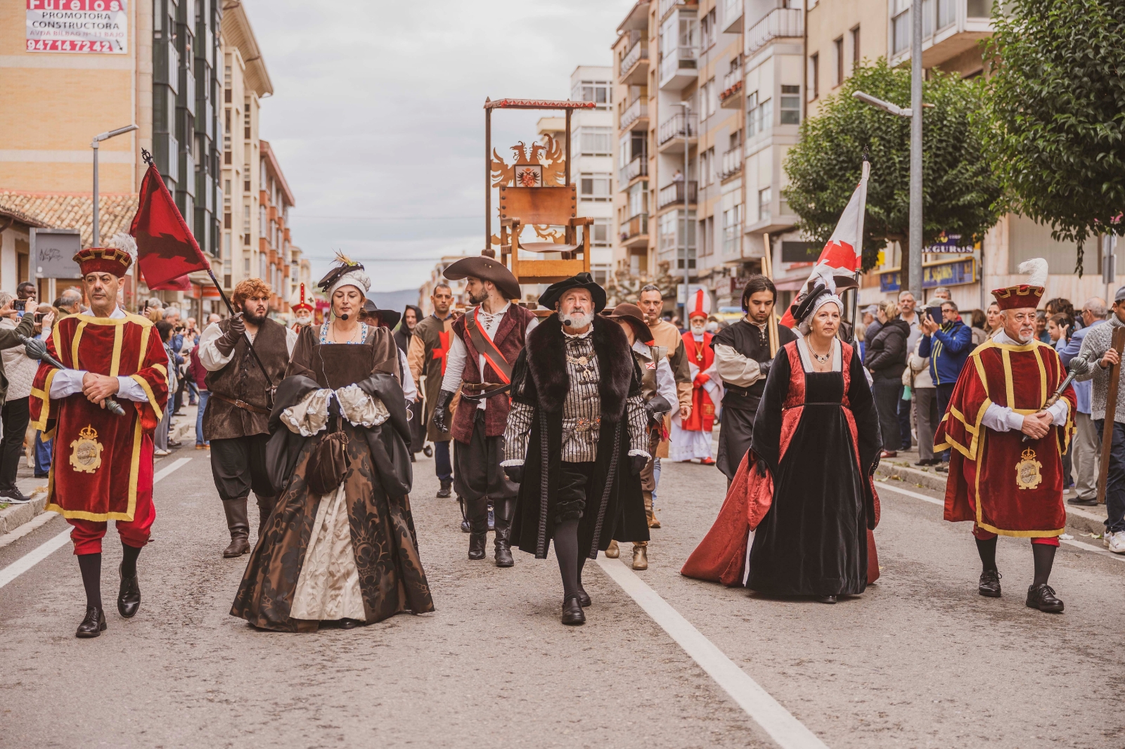 Medina de Pomar vuelve al siglo XVI con la recreación del último viaje de Carlos V