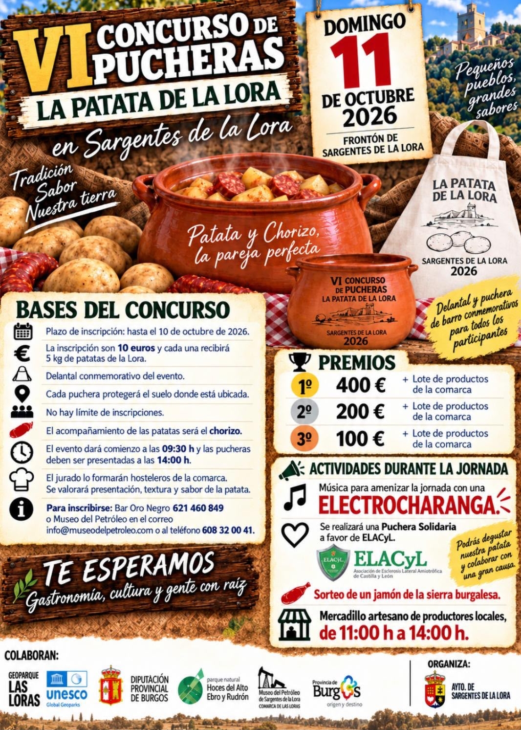 Sargentes de la Lora celebra un fin de semana de gastronomía, tradición y productos de la comarca