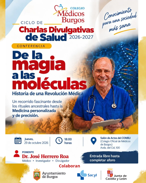 El Colegio de Médicos de Burgos vuelve con sus Charlas Divulgativas de Salud