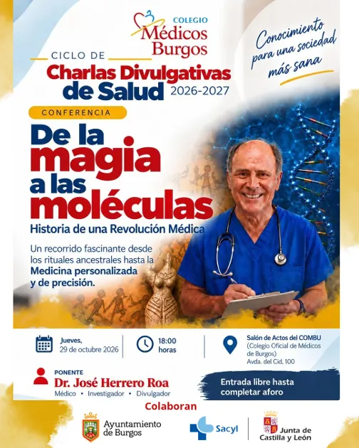 El Colegio de Médicos de Burgos vuelve con sus Charlas Divulgativas de Salud