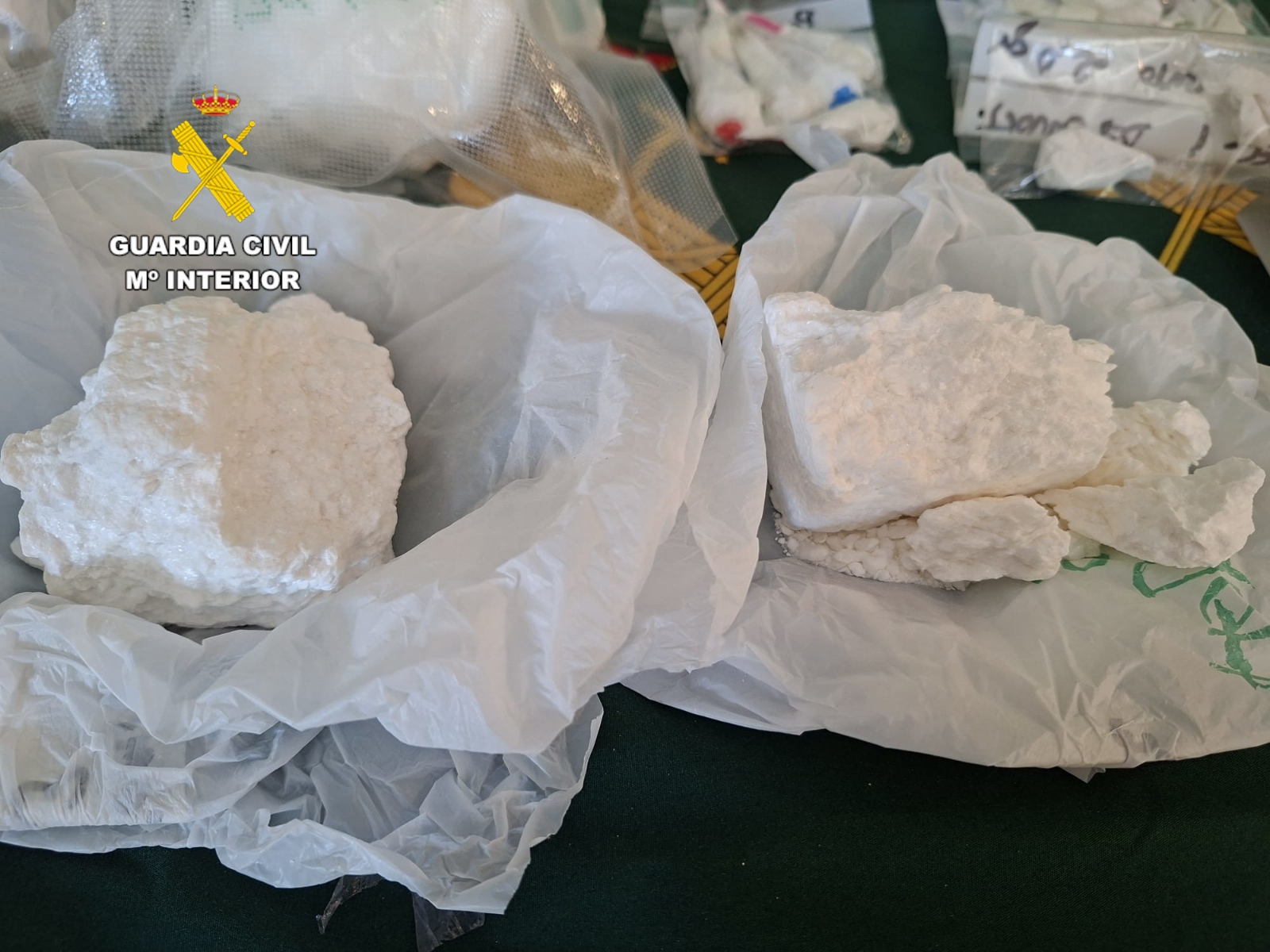 La Guardia Civil de Burgos participa en una operación que se salda con siete detenidos y 21 kilos de droga