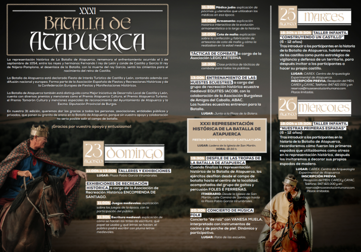 La Batalla de Atapuerca regresa este domingo con su 31&ordf; representaci&oacute;n hist&oacute;rica | Imagen 1