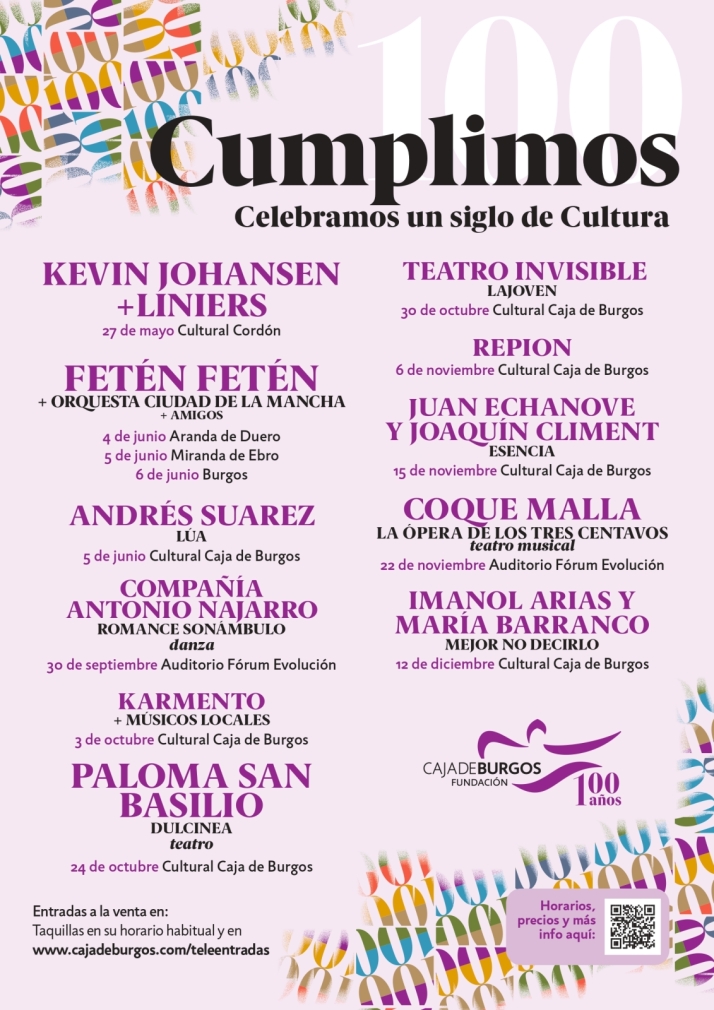 La Fundaci&oacute;n Caja de Burgos celebra su centenario con una ambiciosa programaci&oacute;n cultural | Imagen 1